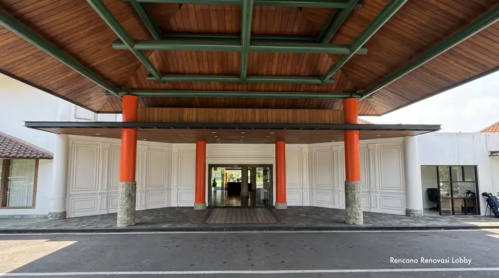 Renovasi Lobby, Area lobby & drop-off